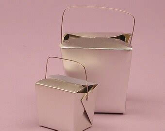 silver metallic chinese take out boxes|Silver Chinese Takeout Containers .